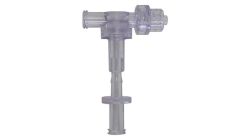 3 way valve, dual check valve with femaile luer lock top & spin-lock