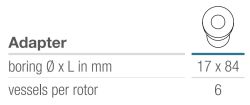 Adapter for centrifugetubes 15 ml for Rotofix 32A