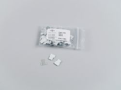 Cane ID Tabs. White aluminium tabs, per 100pcs.